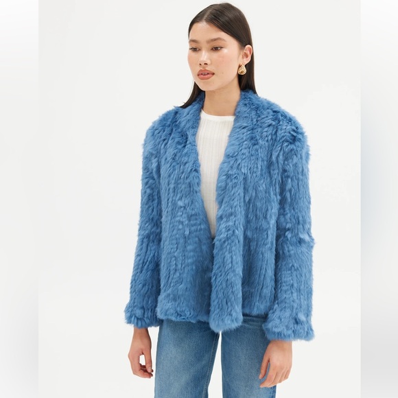 Bubish Valencia Rabbit Fur Coat - NWT! - Picture 5 of 6